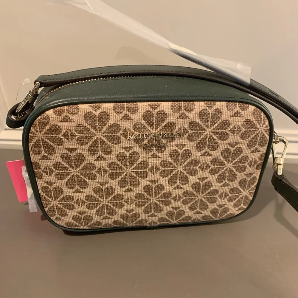 Kate Spade Spade Flower Coated Canvas Infinite Medium Size Camera Bag Crossbody